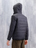 Men's Casual Regular Fit Hooded Puffer Jacker | Black