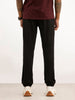 Black Solid Comfort Jogger