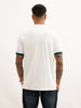 Slim Fit Placement Printed Polo T-Shirt | Beige
