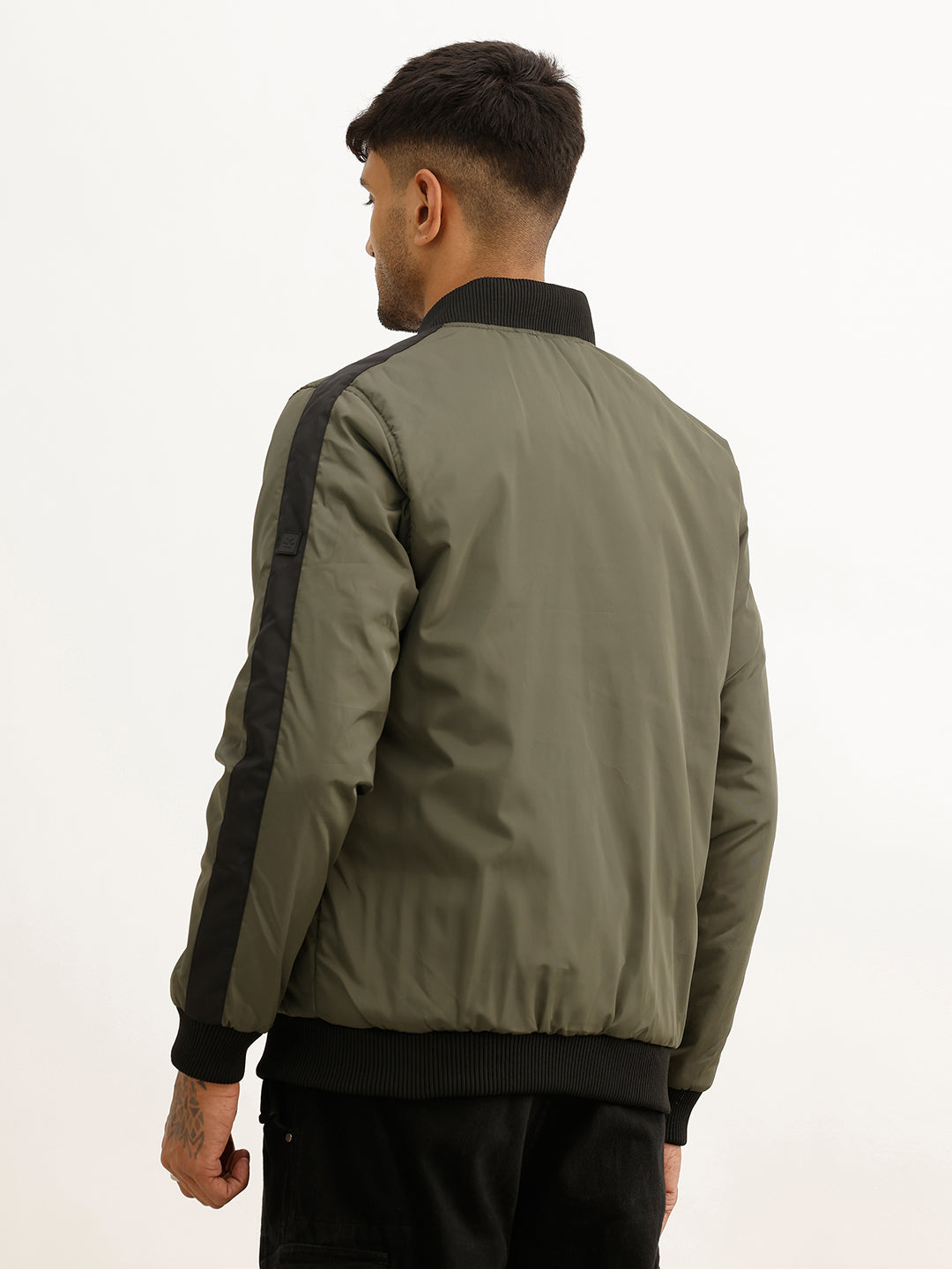 Classic Regular Fit Puffer Jacket | Olive
