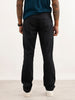 Solid Straight Fit Trouser | Black