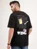 Oversized Backprinted T-Shirt | Black