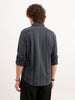 Slim Fit Striped Shirt  | Dark Grey