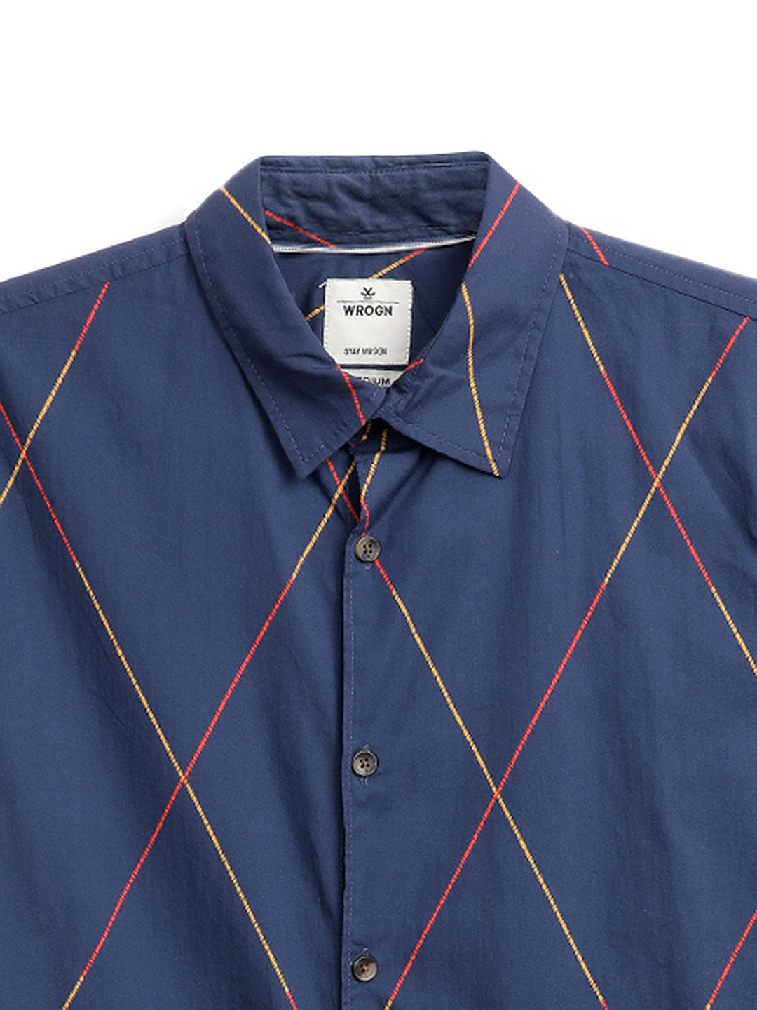 Diagonal Lines Navy Shirt