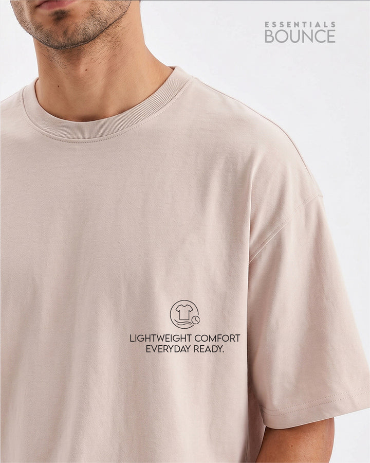 No Brainer Bounce Oversized T-Shirt | Essential | Beige