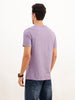 3D Flock Placement Printed T-Shirt | Purple