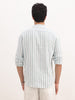 Slim Fit Textured Stripe Shirt | Light Blue