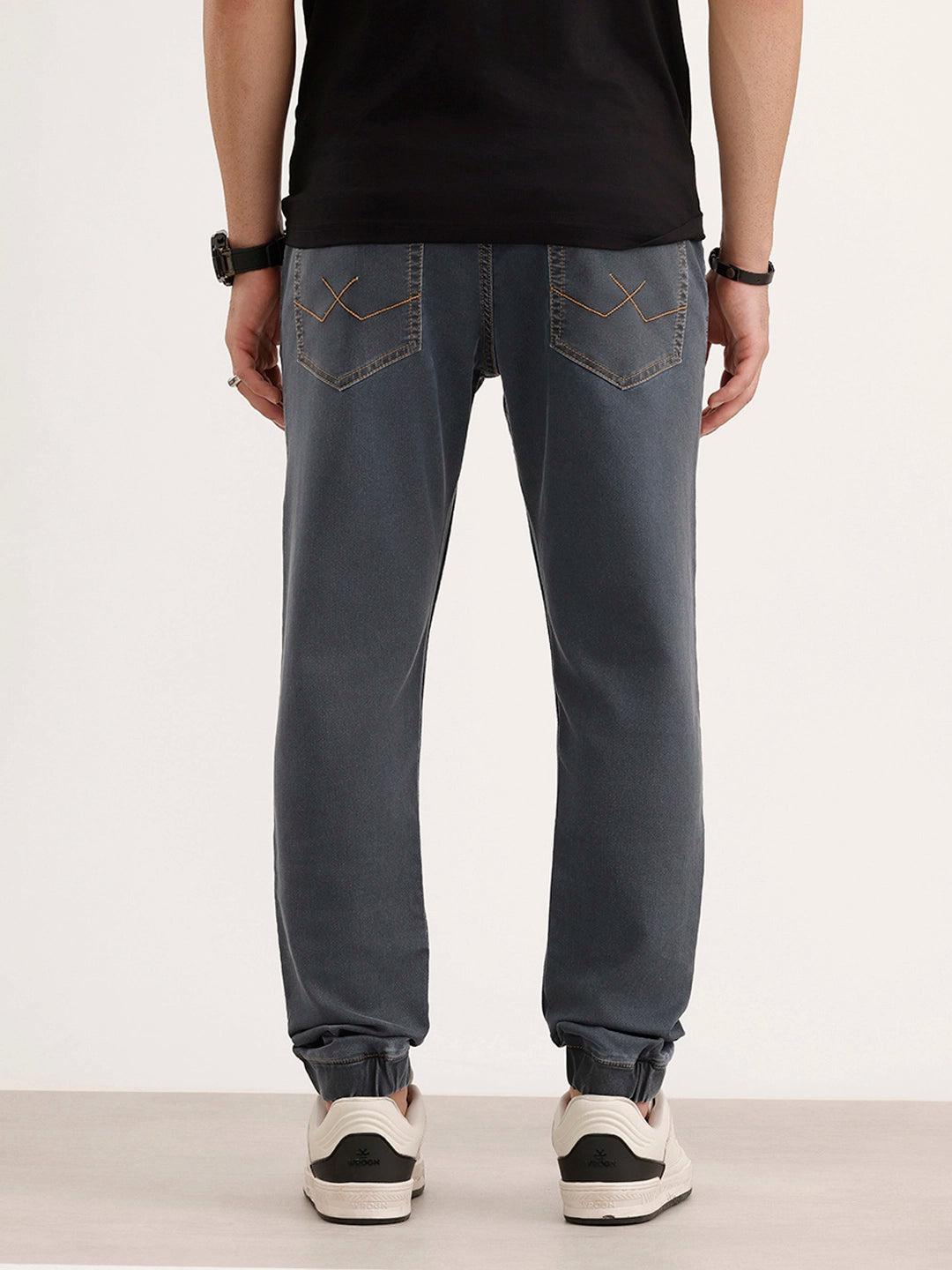 Jogger Fit Denim Jeans | Grey