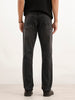 Faded Straight Fit Denim Jeans | Black