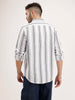 Classic Slim Fit Striped Shirt | White