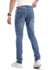 Sleek Slim Fit Blue Jeans