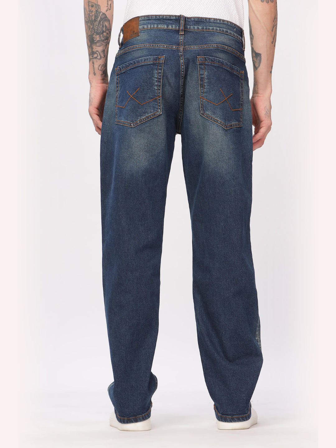 Distressed Blue Anti Fit Jeans