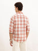 Regular Fit Full Sleeve Checkered Shirt | Red