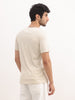 Classic Slim Fit Placement Printed T-Shirt | Beige