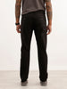 Solid Slim Fit Pleated Trouser | Black