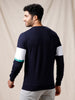 Colourblocked  Navy Sweatshirt