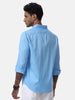 Aqua Blue Solid Shirt