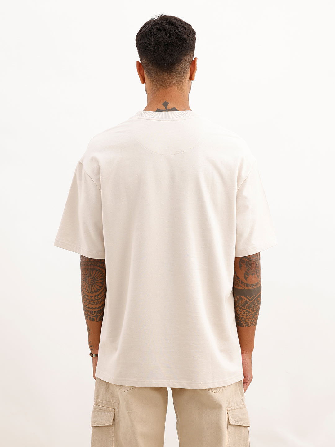 Oversized Puffer Print T-Shirt | Beige
