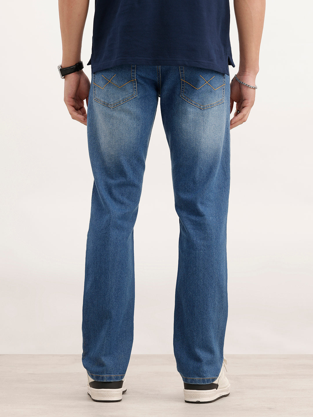 Faded Slim Fit Denim Jeans  | Light Blue