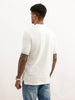 Classic Slim Fit Contrast Sleeve Polo T-Shirt | Off White
