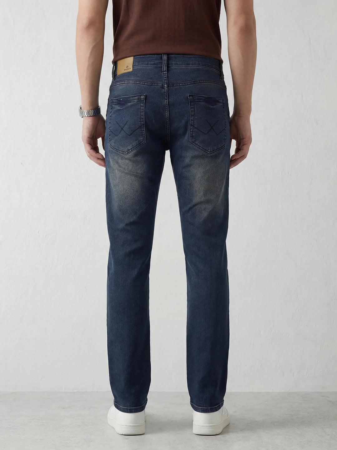 Classic Straight Fit Denim Jeans| Blue