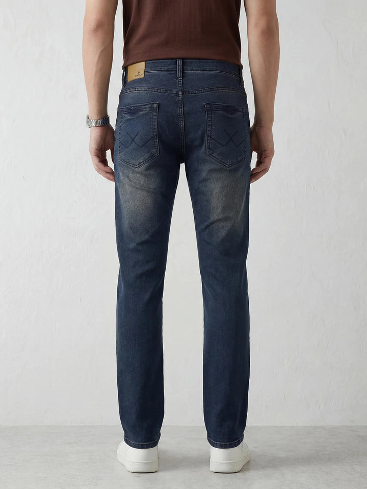 Classic Straight Fit Denim Jeans| Blue