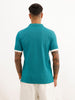 Classic Slim Fit Tipping Collar Polo T-Shirt | Dark Green