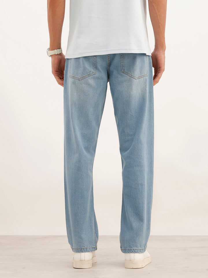 Light Fade Anti Fit Denim Jeans | Light Blue
