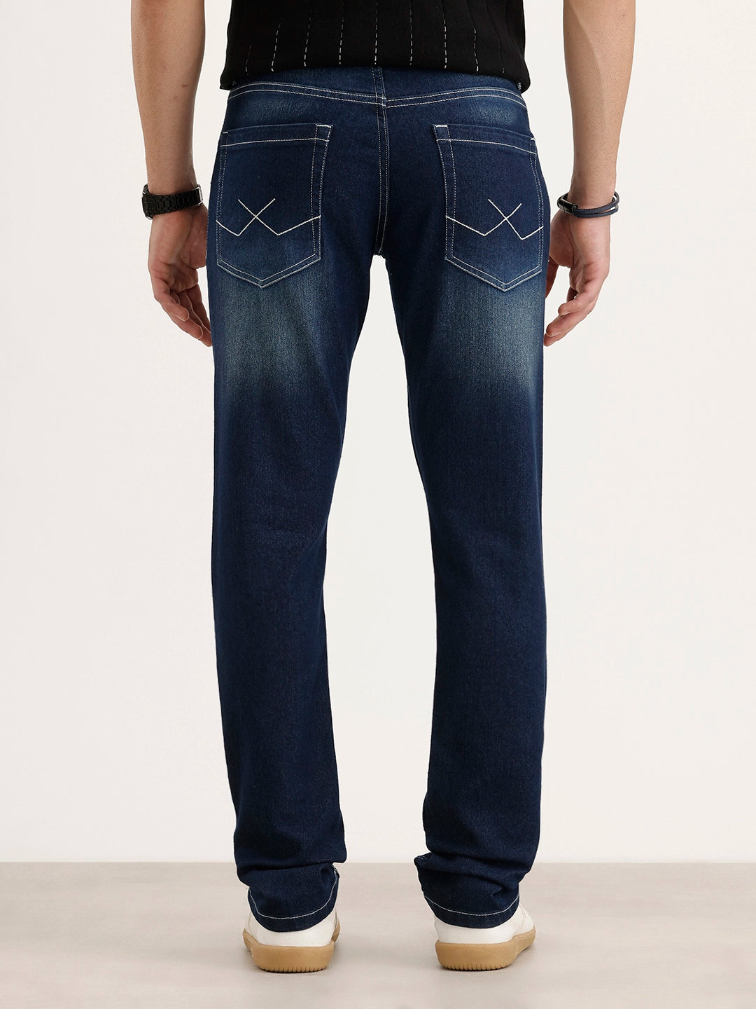 Faded Slim Fit Denim Jeans | Blue