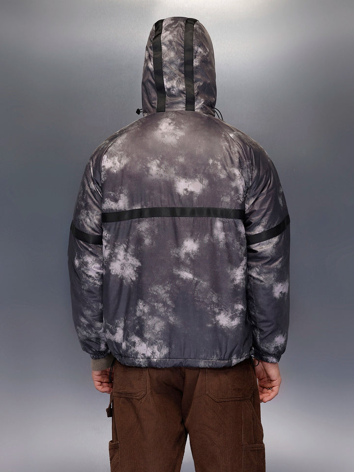 Men's Oversized Fit Puffer Jacaket   |  Black