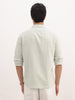 Slim Fit Striped Full Sleeve Shirt | Light Green