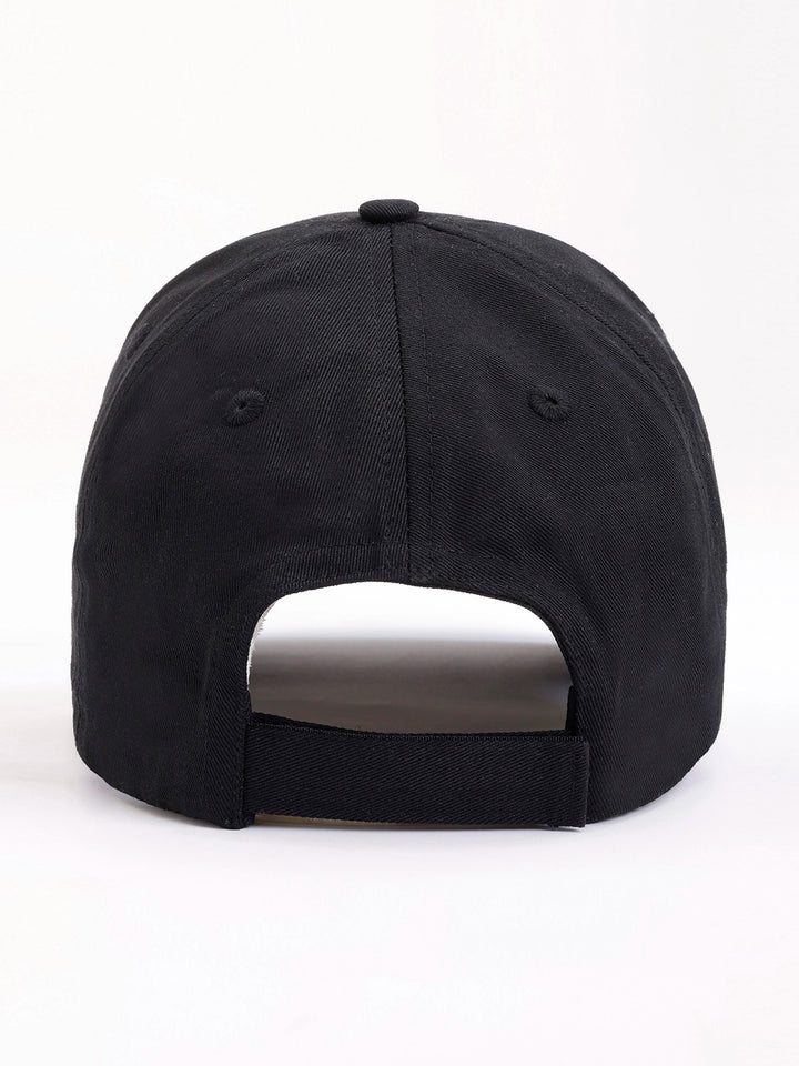 Printed "Disrupt" Graphic Cap | Black