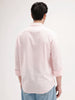 Classic Slim Fit Striped Shirt | Pink