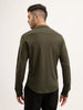 Slim Fit 100% Cotton Shirt | Olive