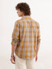Regular Fit Checkered Shirt | Khaki