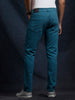 Teal Blue Slim Fit Jeans