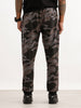 Slim Fit AOP Knitted Jogger | Black