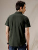 Solid Olive Short Sleeve Shirt