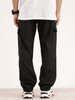 Men's Casual Loose Fit Cargo Trousers | Black