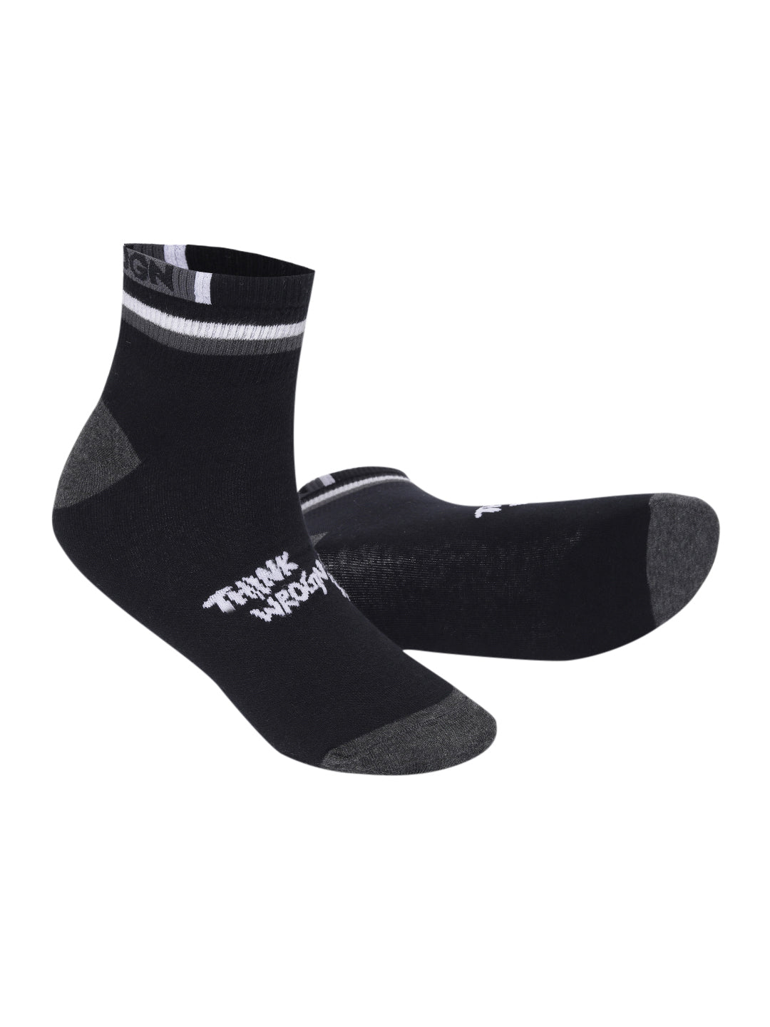 Snug Monster Black & White Sneaker Socks Pack of 2