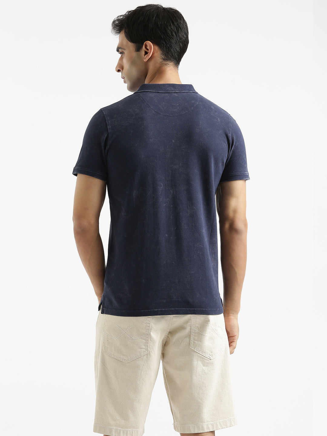 Dyed Abstract Polo T-Shirt