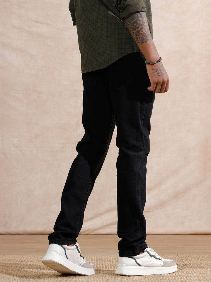 Casual Slim Fit Jeans | Black
