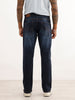 Straight Fit Faded Denim Jeans | Blue