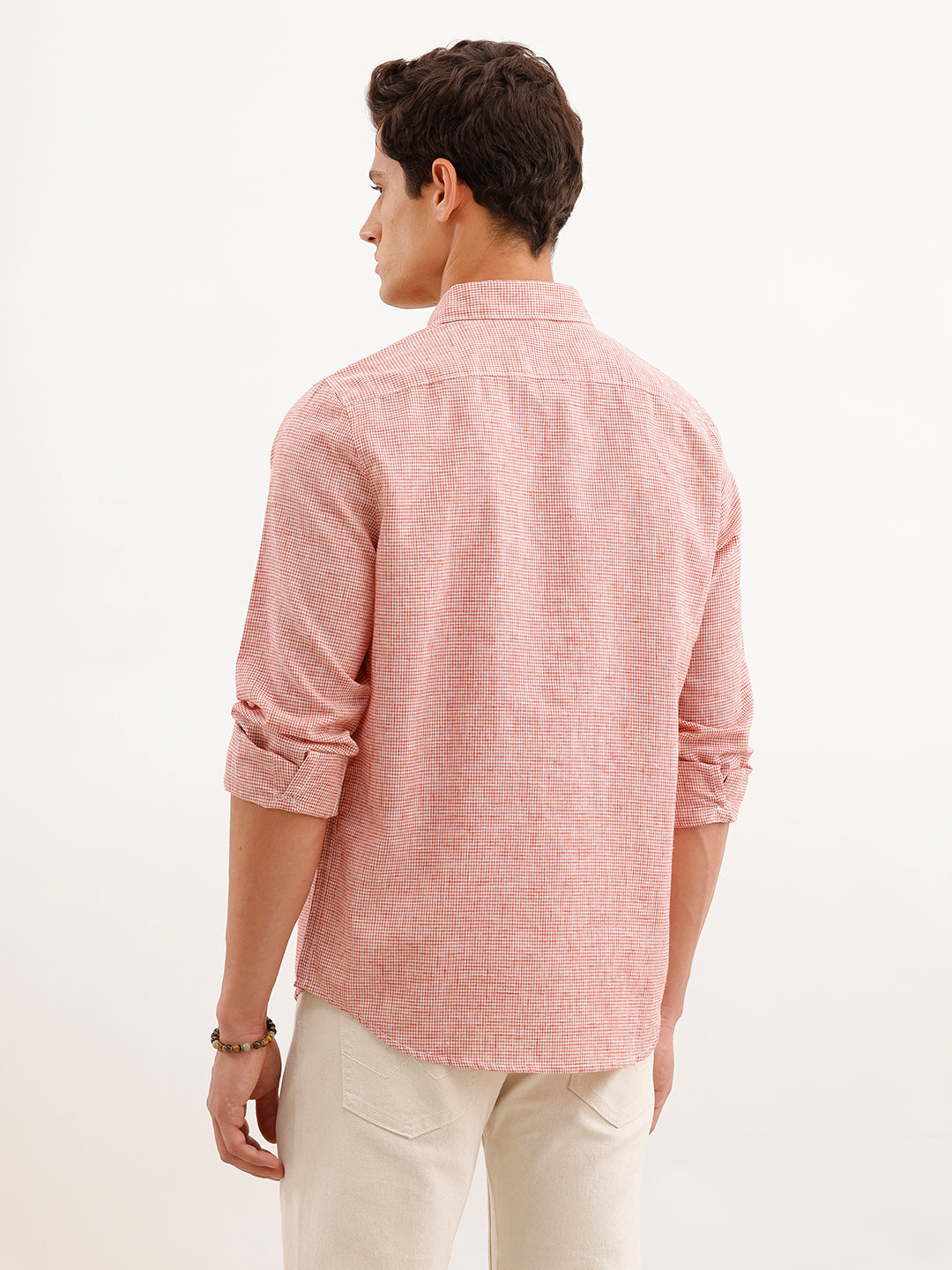 Classic Regular Fit Checkered Shirt  | Red