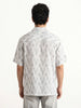 Comfort Fit AOP Half Sleeve Shirt | White