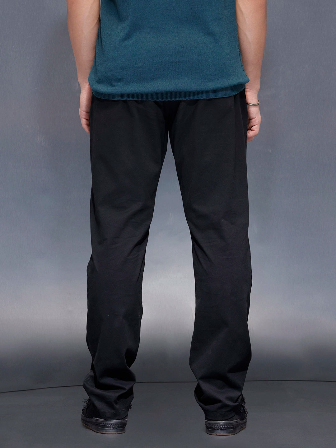 Everyday cotton trousers | Black