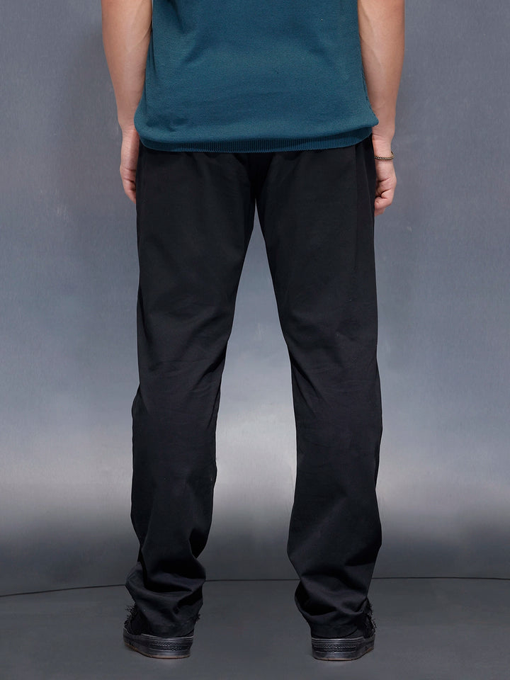 Everyday cotton trousers | Black