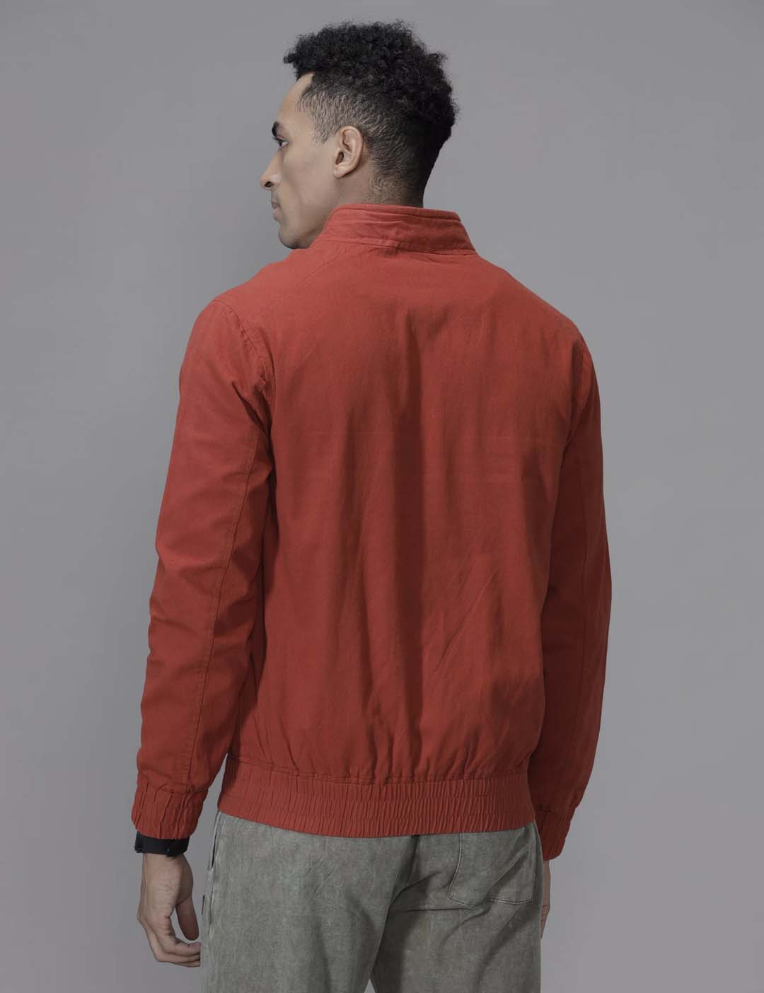 Red Sway High Neck Jacket