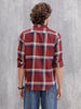 Retro Checkered Pattern Regular Fit Shirt | Red