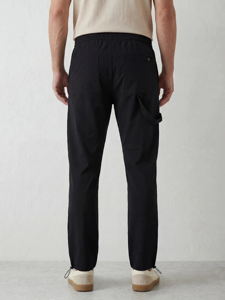 Relaxed Fit Track Pants | Black